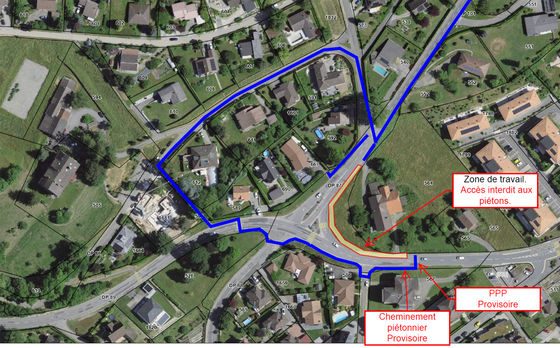 Réfection route d'Yverdon